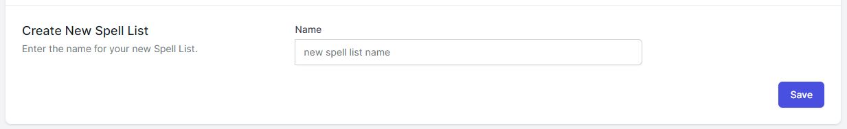 create new list